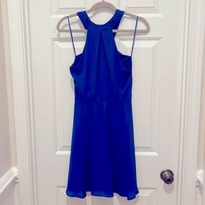 Express size 6, royal blue dress. Worn only once. Double lined. Polyester.